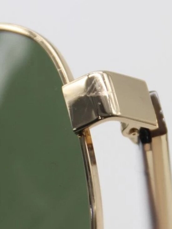 Gucci Gold & Havana / Green Lens Aviator Sunglasses G0528S 009 - 63-14-150 main image 8